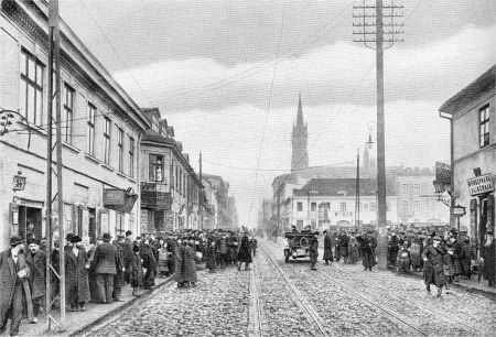 Ostfront 1914: Lodz nach der Einnahme durch die deutschen Truppen
