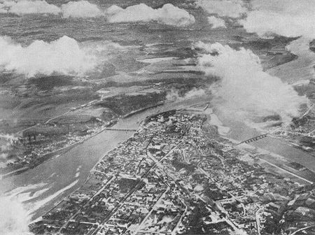 Ostfront 1. Weltkrieg: Luftaufnahme von Kowno