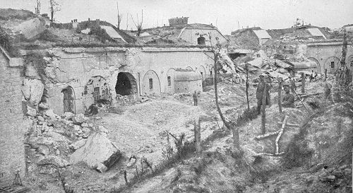 Das Fort 10a nach der Erstürmung