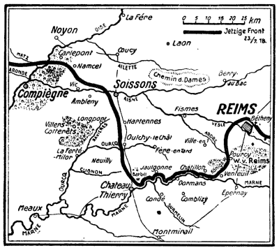 Karte zum 1. Weltkrieg